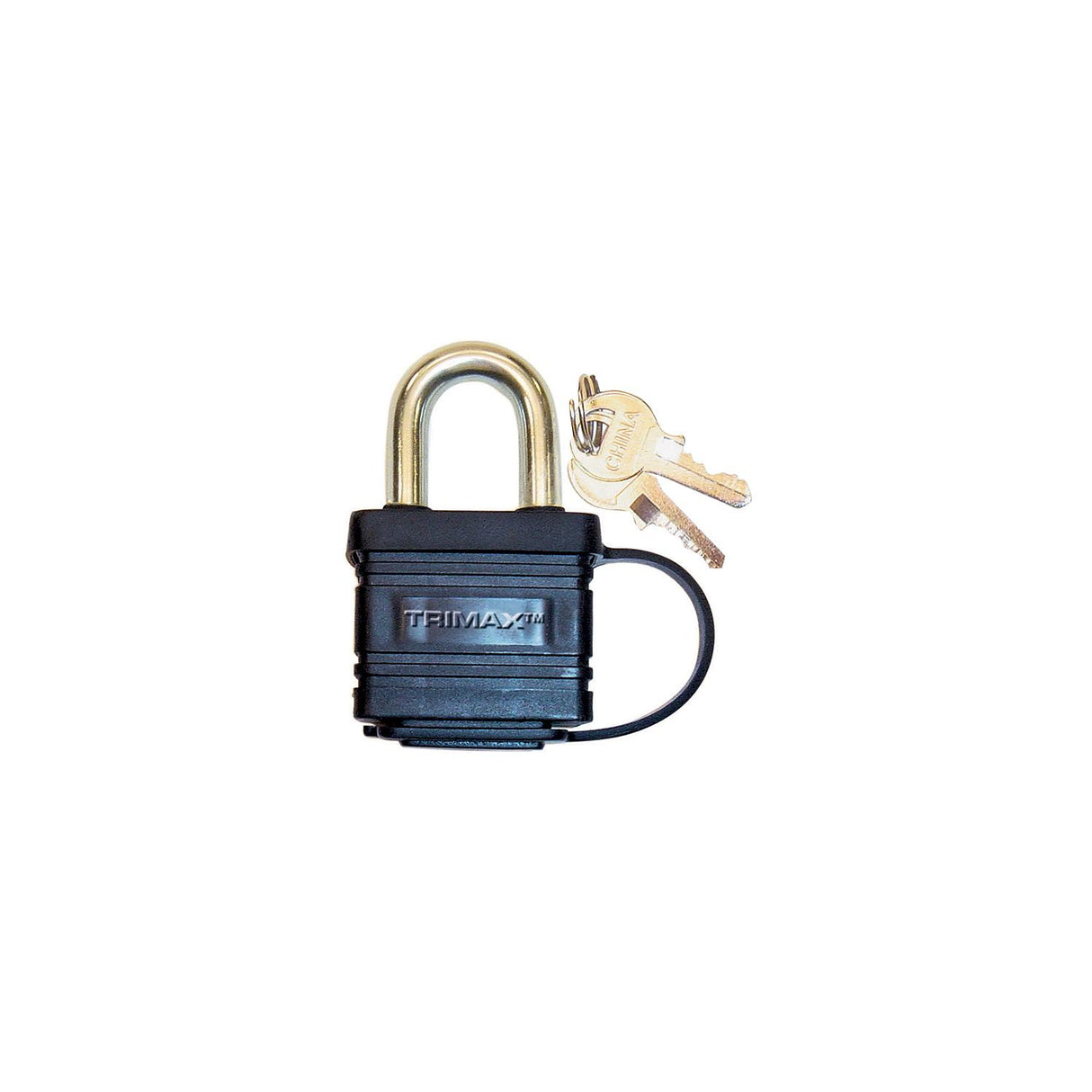 Trimax Solid Brass Waterproof Padlock Keyed Alike (3 Per Pack)
