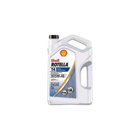 Shell 550045127 Rotella® T4 Triple-Protection® Heavy-Duty Diesel Motor Oil, 15W-40, 2.5 Gal.