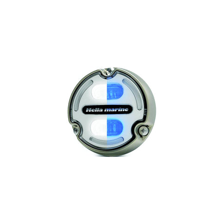 Hella 016147101 Apelo A2 Underwater Light, Bronze Housing, White Lens, White/Blue LEDs