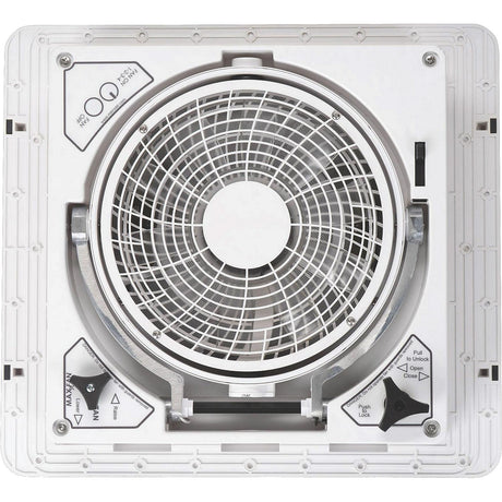 Maxxair 0062000 Maxxfan Pivot, Smoke,12.6V