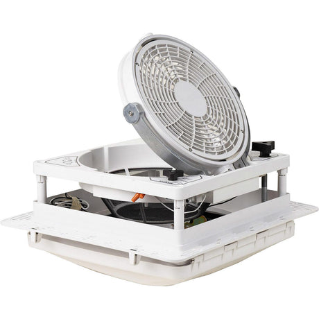 Maxxair 0061000 Maxxfan Pivot, White, 12.6V