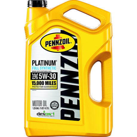 Pennzoil 550046126 Platinum Full synthetic , 5W-30, 5 Quart