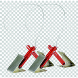 OneStep Tandem Axle Wheel Chock, 16"-24", Pr.