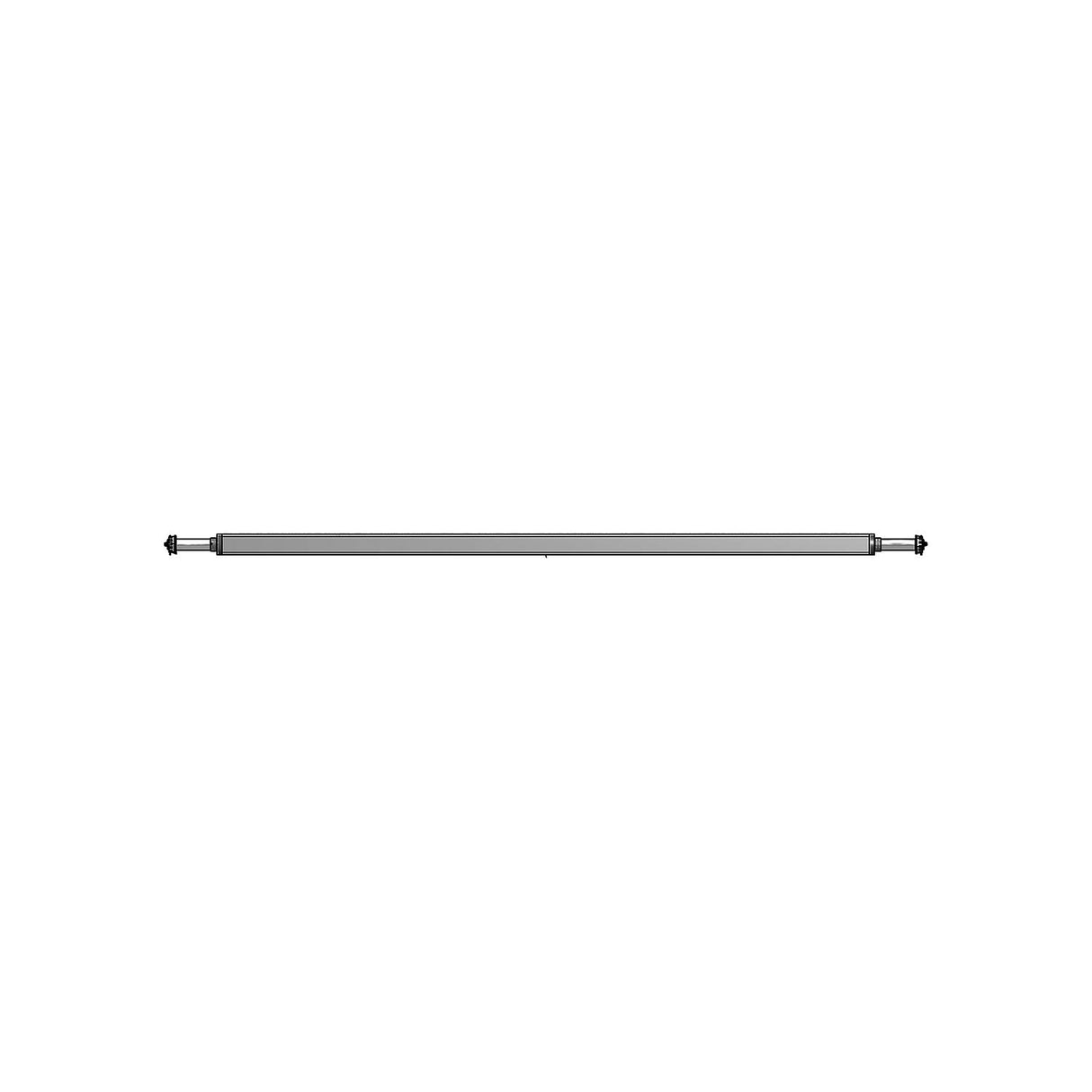 Dexter Leaf Spring Axle 49544 2" Square Galvanized Trailer Axle, 2000 lb.