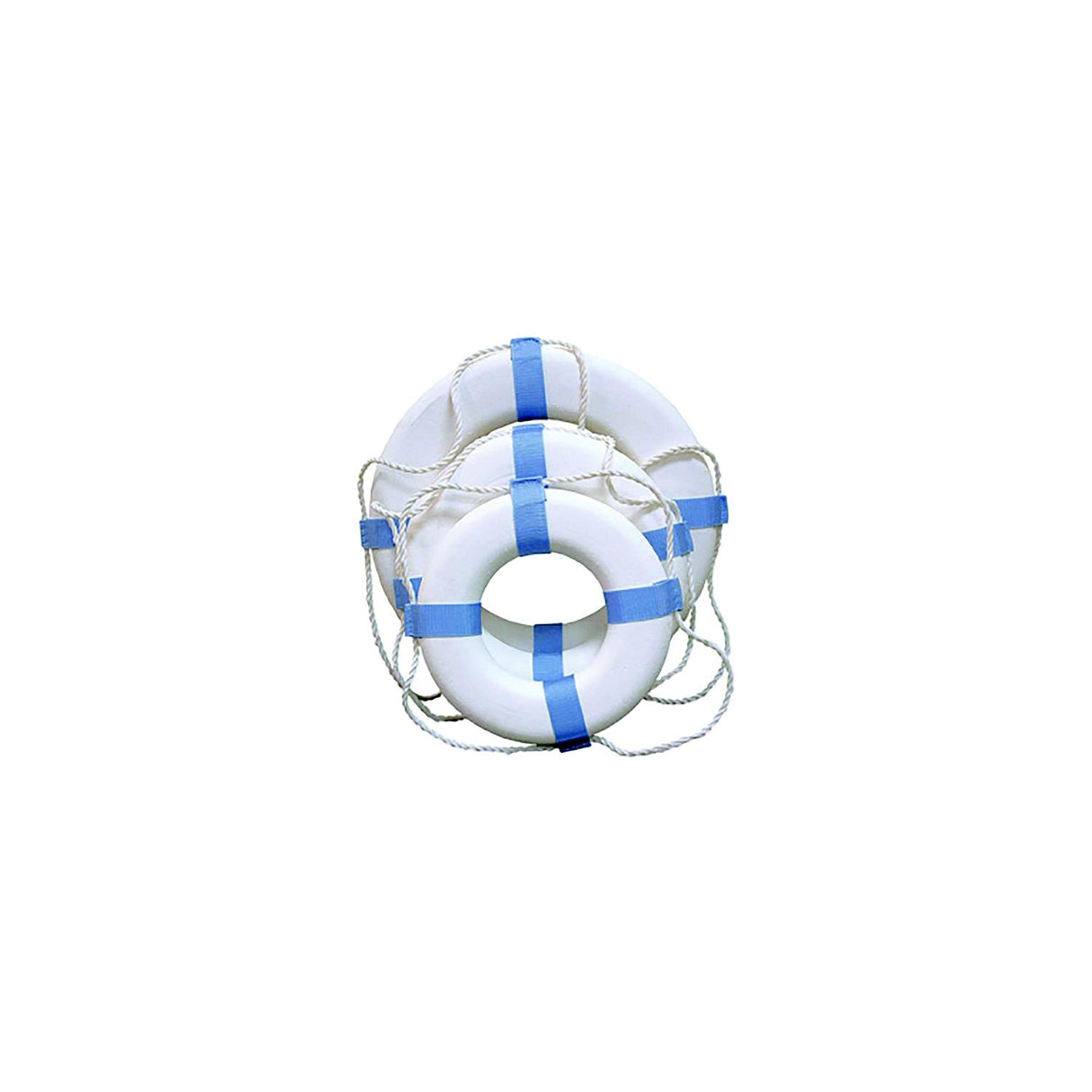 Taylor 17" Decorative Ring Buoy, White/Blue (Not a Life Saving Device)