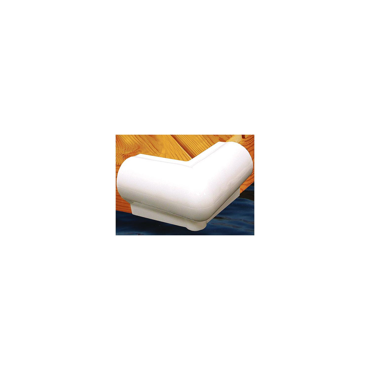 Taylor 90° Vinyl Corner Bumper 6" x 6" - White