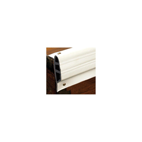White, Medium Double Molded Vinyl Dock Edging. 10' Straight