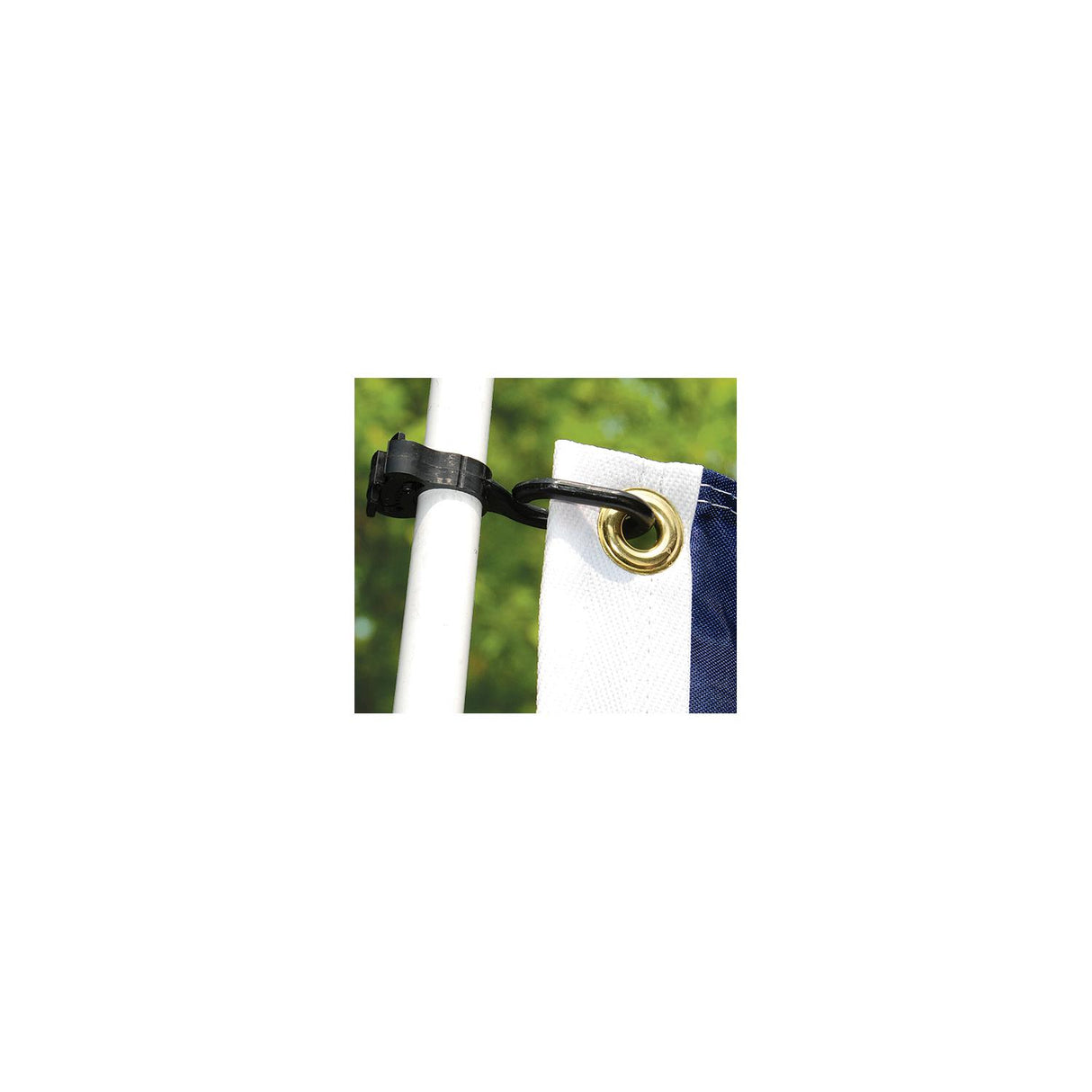 Taylor Charlevoix Burgee and Antenna Clips  1/2"