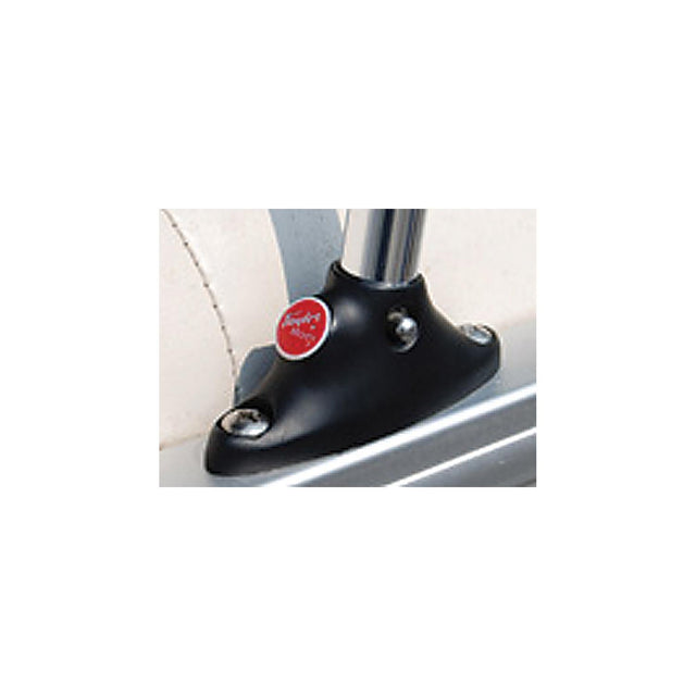 Taylor 3/4" Anodized Aluminum Pontoon Flag Pole 30" With Black Nylon Mount and U.S. Flag 16" x 24"