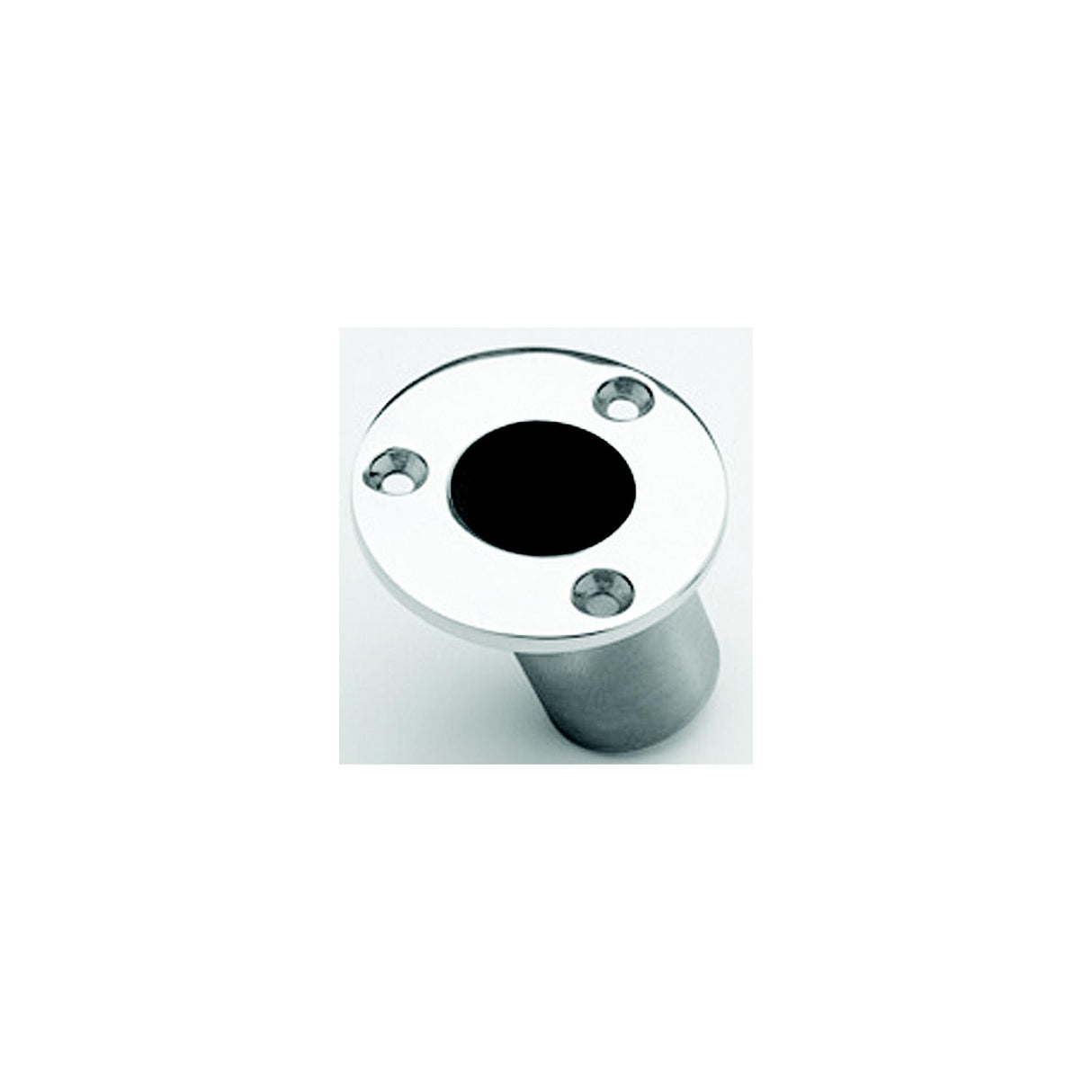 Taylor 967 Stainless Steel Flush Mount Flag Pole Socket Fits 1-1/4" Poles, 60 Degree Angle