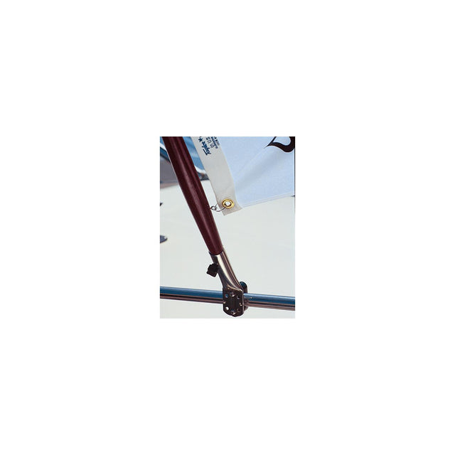 Taylor Stainless Steel Rail Mount Flag Socket Fits 3/4" to 7/8" Poles and Mounts To 7/8" to 1-1/4" Rails