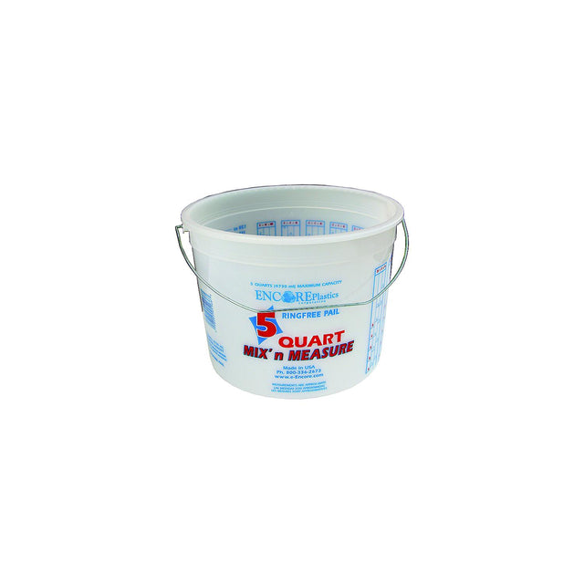 Plastic Pail 5 Qt. w/Ring