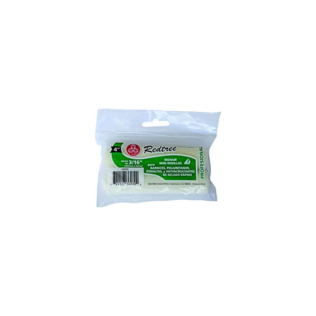 Redtree 36030 4" Mohair Mini Roller Refill, 2/Pk