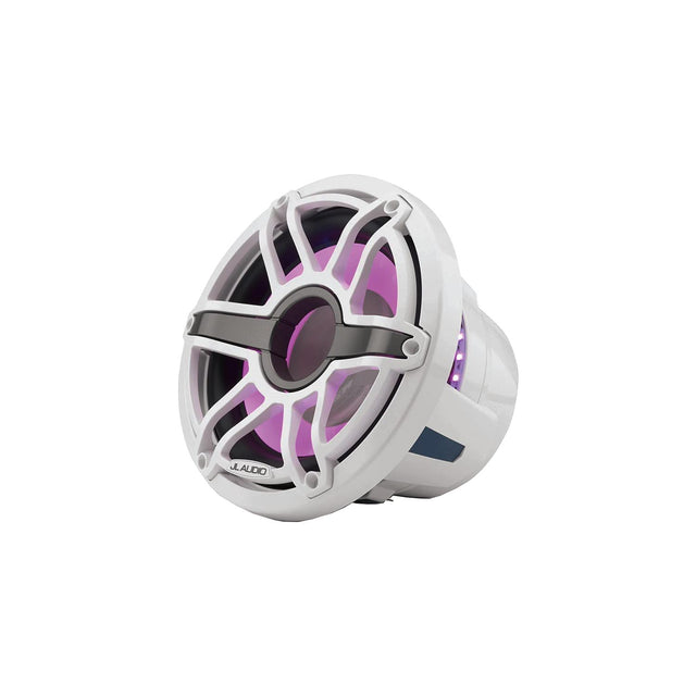 JL Audio 0100348900 M6 Marine Subwoofer, M6-10W-S-GmTi-i-4, 10" Diameter, Titanium, Sport Grille & Transflective™ LED Lighting