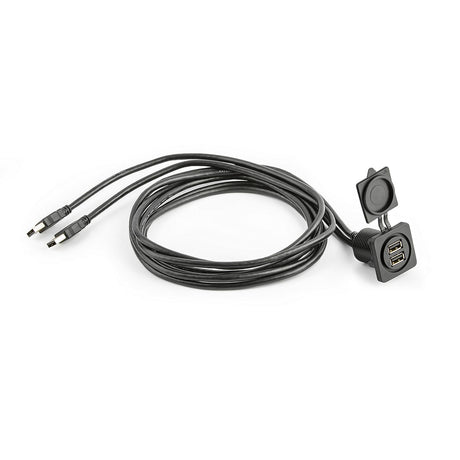 JL Audio 010-13678-00 Panel-Mount Audio Connector
Dual USB Port for Panel-mounting (XMD-USB2X-PNL)