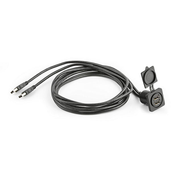 JL Audio 010-13678-00 Panel-Mount Audio Connector
Dual USB Port for Panel-mounting (XMD-USB2X-PNL)