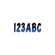 Hardline Series 200 Registration Kit, Cursive Font With Top to Bottom Color Gradations (Includes 4 Sets of 3" A-Z, 0-9)