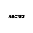 Hardline Series 700EC Registration Kit, Solid Fill Colors With Black Outlines and Slanted European Font (Includes 4 Sets of 3" A-Z, 0-9)