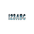 Hardline Series 200 Registration Kit, Cursive Font With Top to Bottom Color Gradations (Includes 4 Sets of 3" A-Z, 0-9)