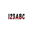 Hardline Series 200 Registration Kit, Cursive Font With Top to Bottom Color Gradations (Includes 4 Sets of 3" A-Z, 0-9)