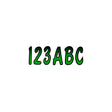 Hardline Series 200 Registration Kit, Cursive Font With Top to Bottom Color Gradations (Includes 4 Sets of 3" A-Z, 0-9)