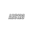 Hardline Series 800 Registration Kit, Block Style Solid Body With Bevel Effect, Contrasting Outline (Includes 4 Sets of 3" A-Z, 0-9)