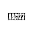 Hardline Series 350 Registration Kit, Solid Color Font (Includes 4 Sets of 3" A-Z, 0-9)