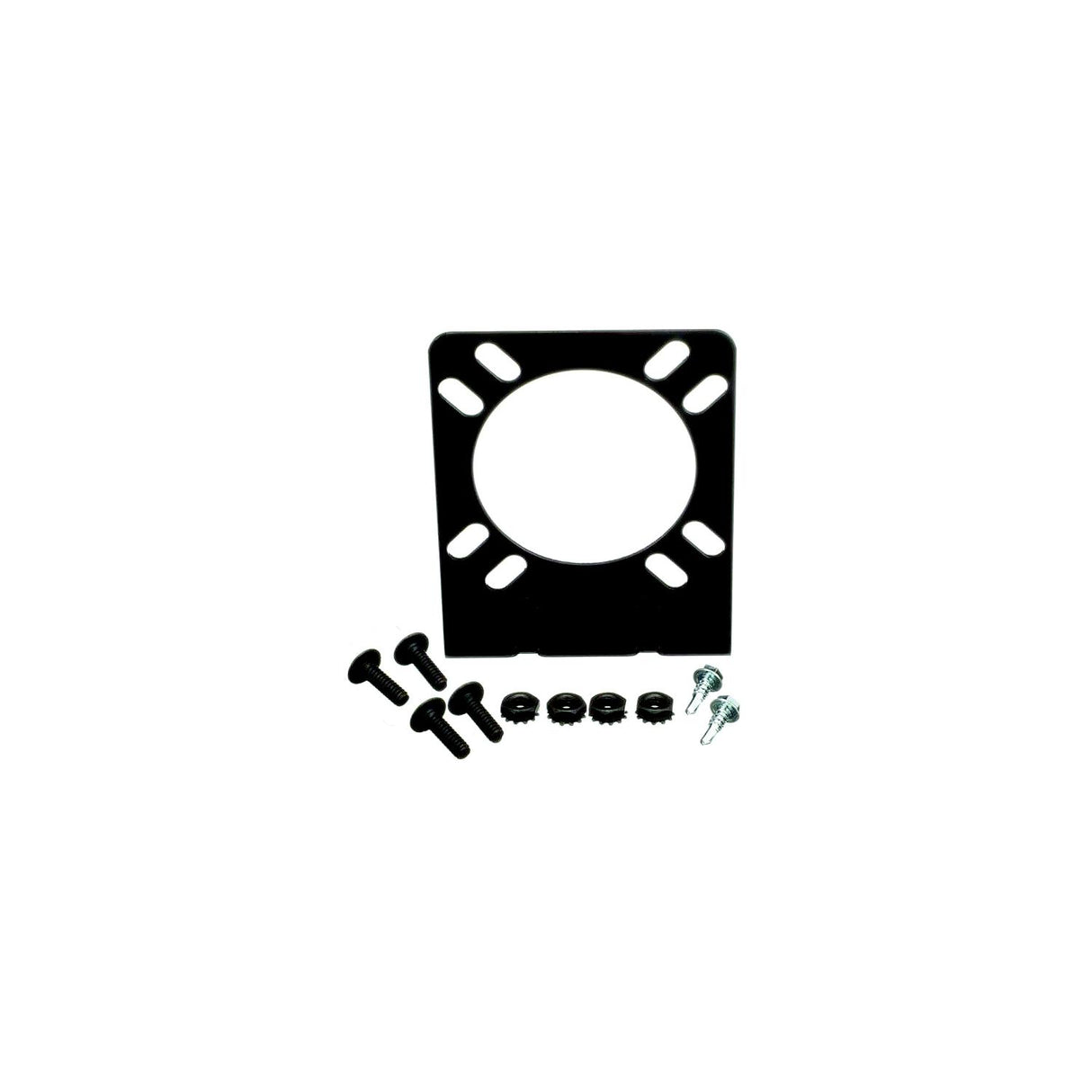 Pollak 10-111V COATED RIGHT ANGLE MOUNTING BRACKET FOR 7-BLADE RV & 6- POLE ROUND SOCKETS