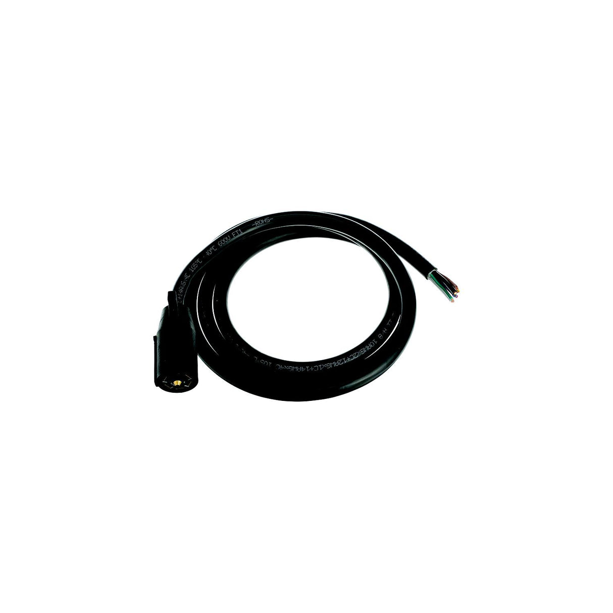 Pollak 10-117V 7-Blade Trailer End RV Plug w/ 8 Harness