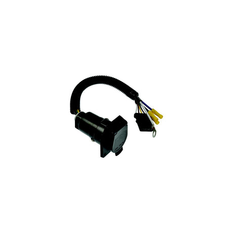 Pollak 4WF-600V 4-Way Flat to 7-Blade RV Type Adapter w/ Leads