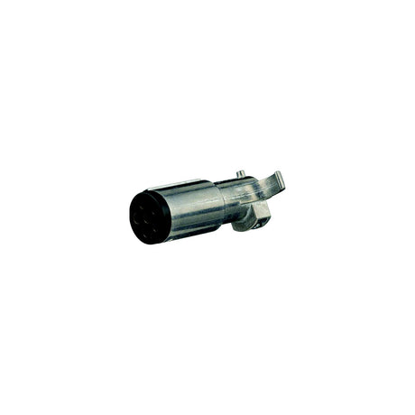 Pollak 6P-100V 6-Pole Round Metal Trailer End Plug
