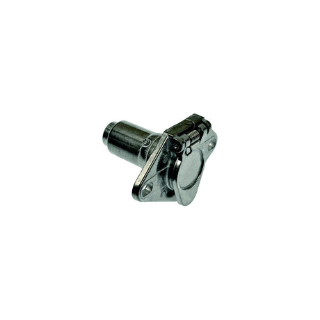 Pollak 6P-101V 6-Pole Round Connector Metal Vehicle End W/ Concealed Terminals