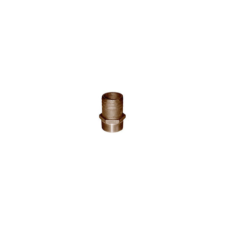 Groco FF Bronze Full Flow Pipe-To Hose Adapter With NPT Thread