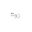 Groco FV-550L Bronze 5-Way Tank Selector Valve 1/2" Full Flow