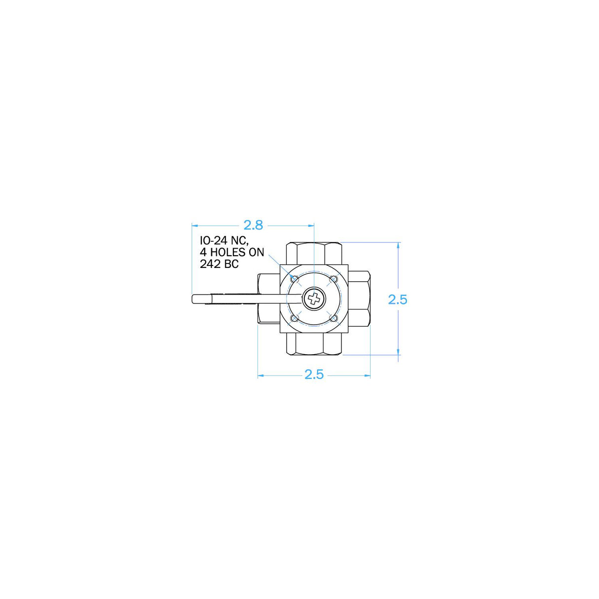 Groco FV-550L Bronze 5-Way Tank Selector Valve 1/2" Full Flow