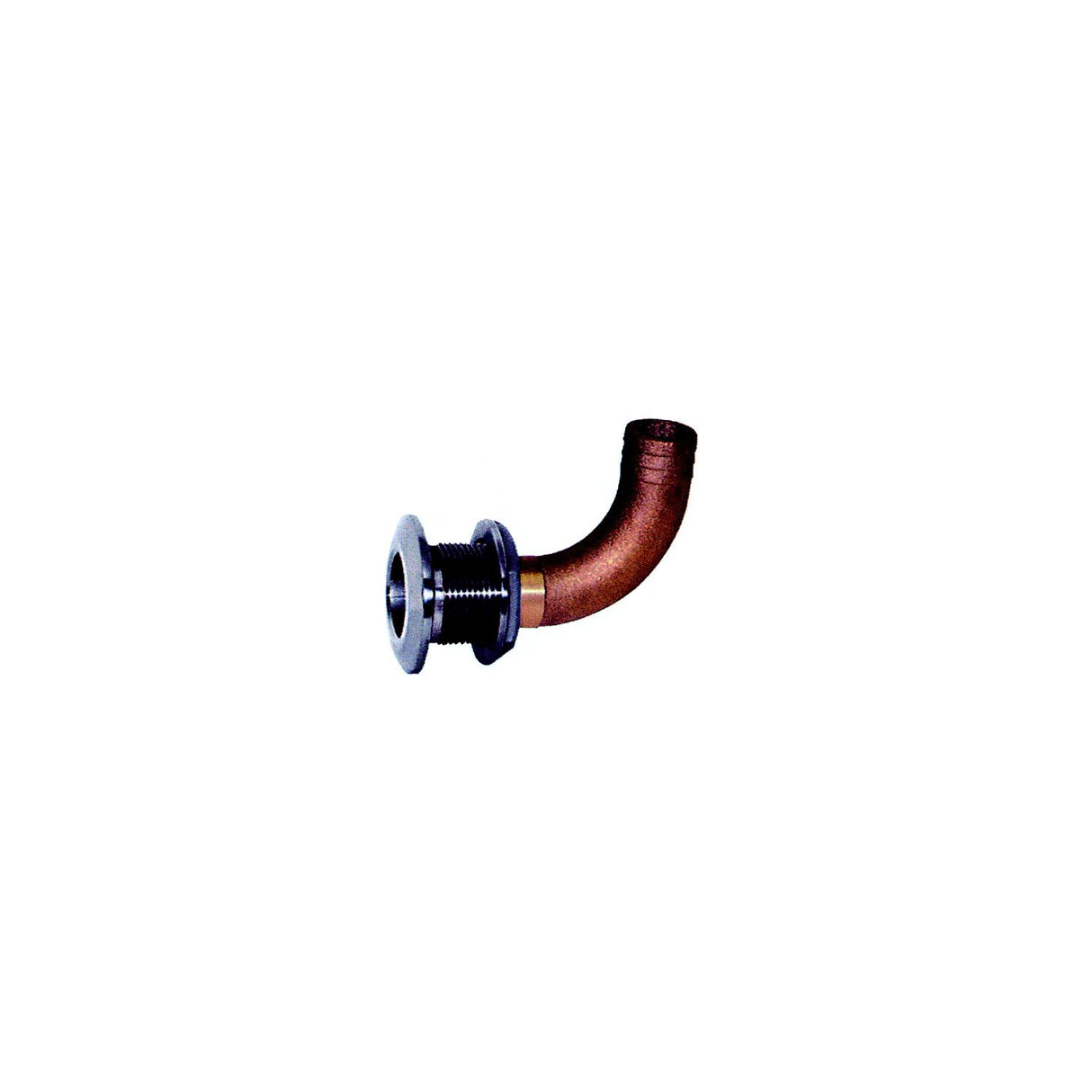 Groco HTHC-S #316 SS Hose Thru-Hull 90 Degree With Bronze Nut