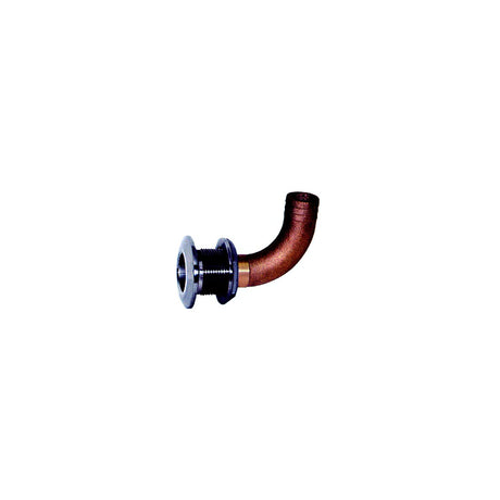 Groco HTHC-S #316 SS Hose Thru-Hull 90 Degree With Bronze Nut