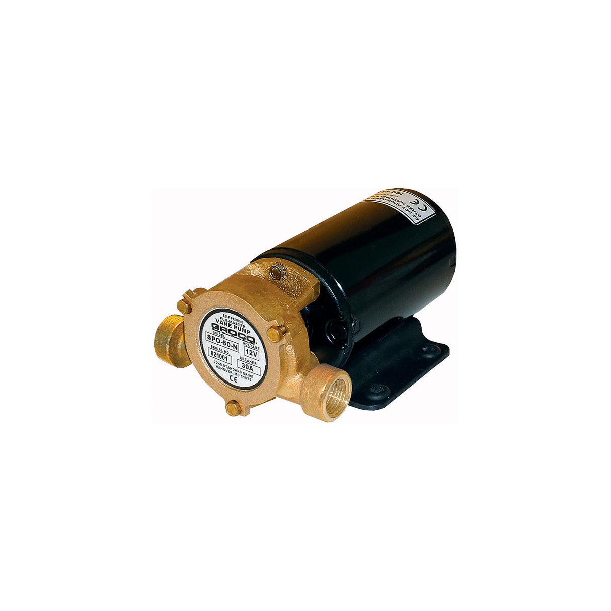 Groco SPO Heavy Duty Vane Pump 12V