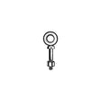 Shoulder Eyebolt, Galvanized