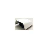 Beckson C8 Snap On Clam Vent With Hose Adapter, White 5-1/2" W x 6-1/4" D x 2-1/2" H