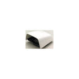 Beckson C8 Snap On Clam Vent With Hose Adapter, White 5-1/2" W x 6-1/4" D x 2-1/2" H