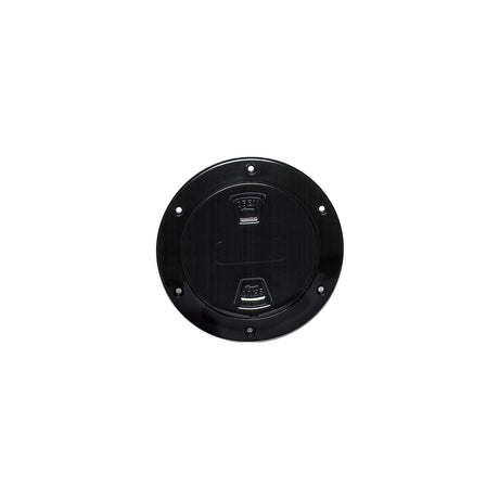 Beckson Screw Out Deck Plate With Standard Trim Ring, Dimple Center