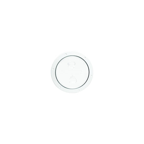 Beckson Screw Out Deck Plate With Standard Trim Ring, Smooth Center