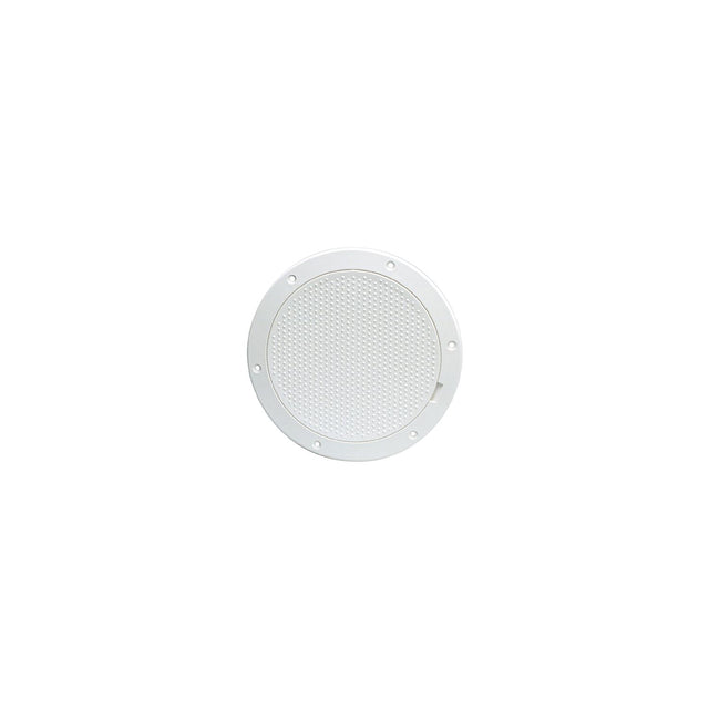 Beckson Pry-Out Deck Plate With Standard Trim Ring, Dimple Center