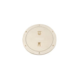 Beckson Screw Out Deck Plate With Standard Trim Ring, Diamond Center