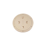 Beckson Screw Out Deck Plate With Standard Trim Ring, Diamond Center