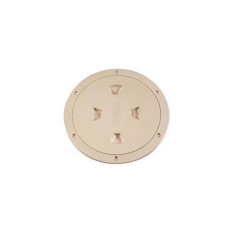 Beckson Screw Out Deck Plate With Standard Trim Ring, Diamond Center