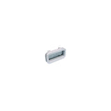 Beckson PO512-WC-10 Self-Drain™ Opening Port, White w/Clear Lens