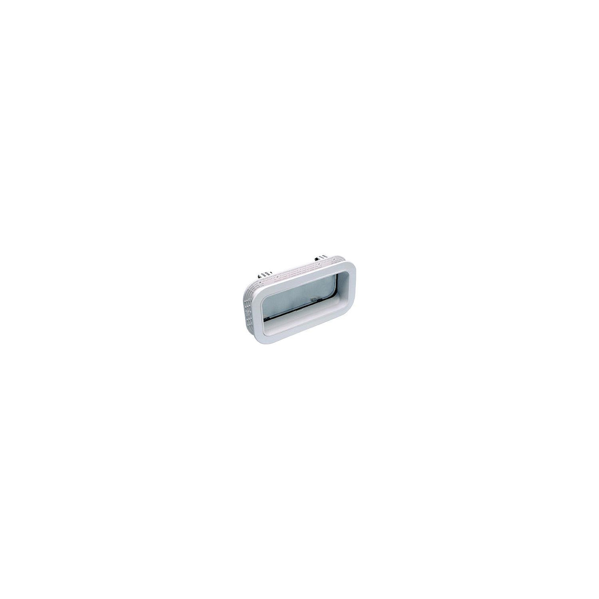 Beckson PO714-WC-10 Self-Drain™ Opening Port, White w/Clear Lens