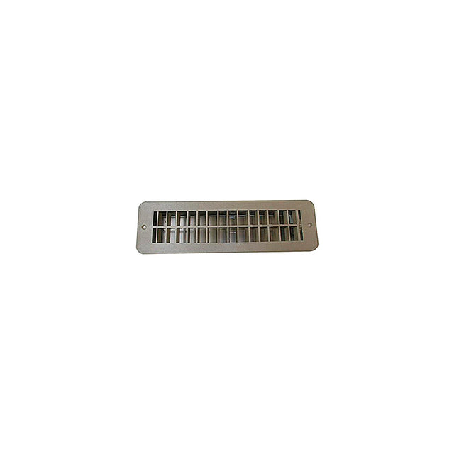 Floor Register with damper - Tan - OD 12" x 3 1/2" , Cut Out 10" x 2 3/8"